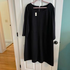 little black long sleeve dress talbots